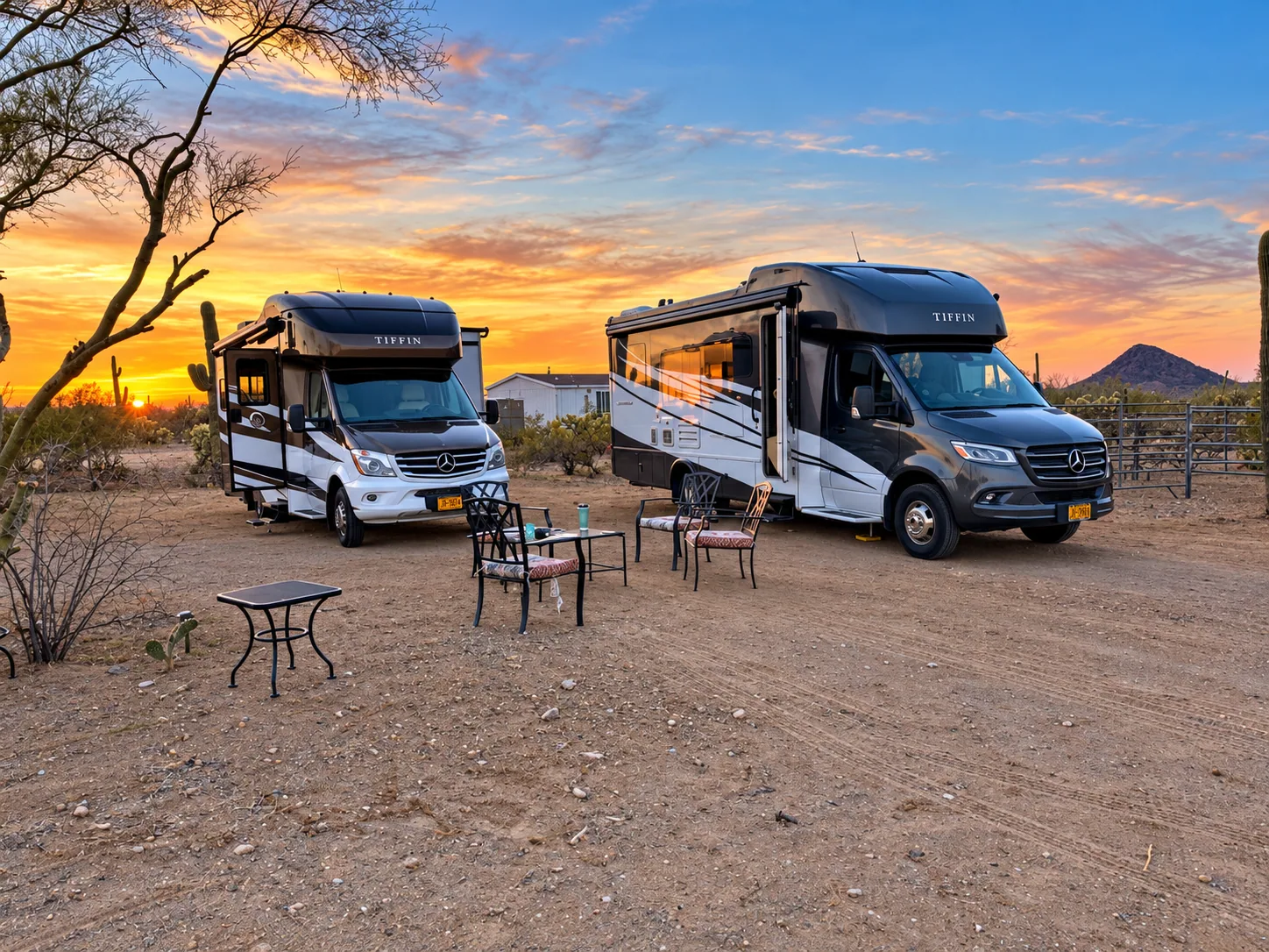 Open desert riding space