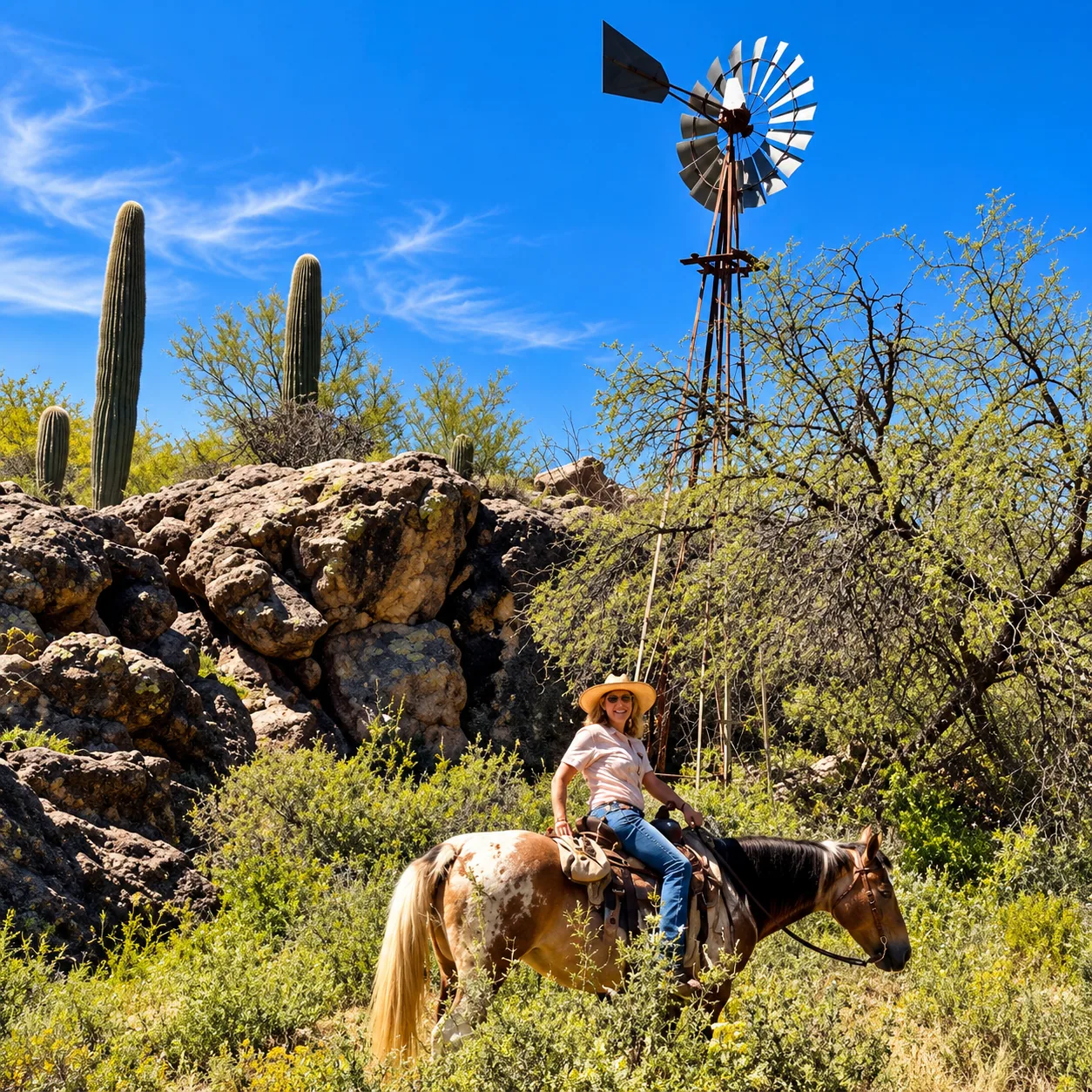 Desert Ranch Ride Under Open Skies